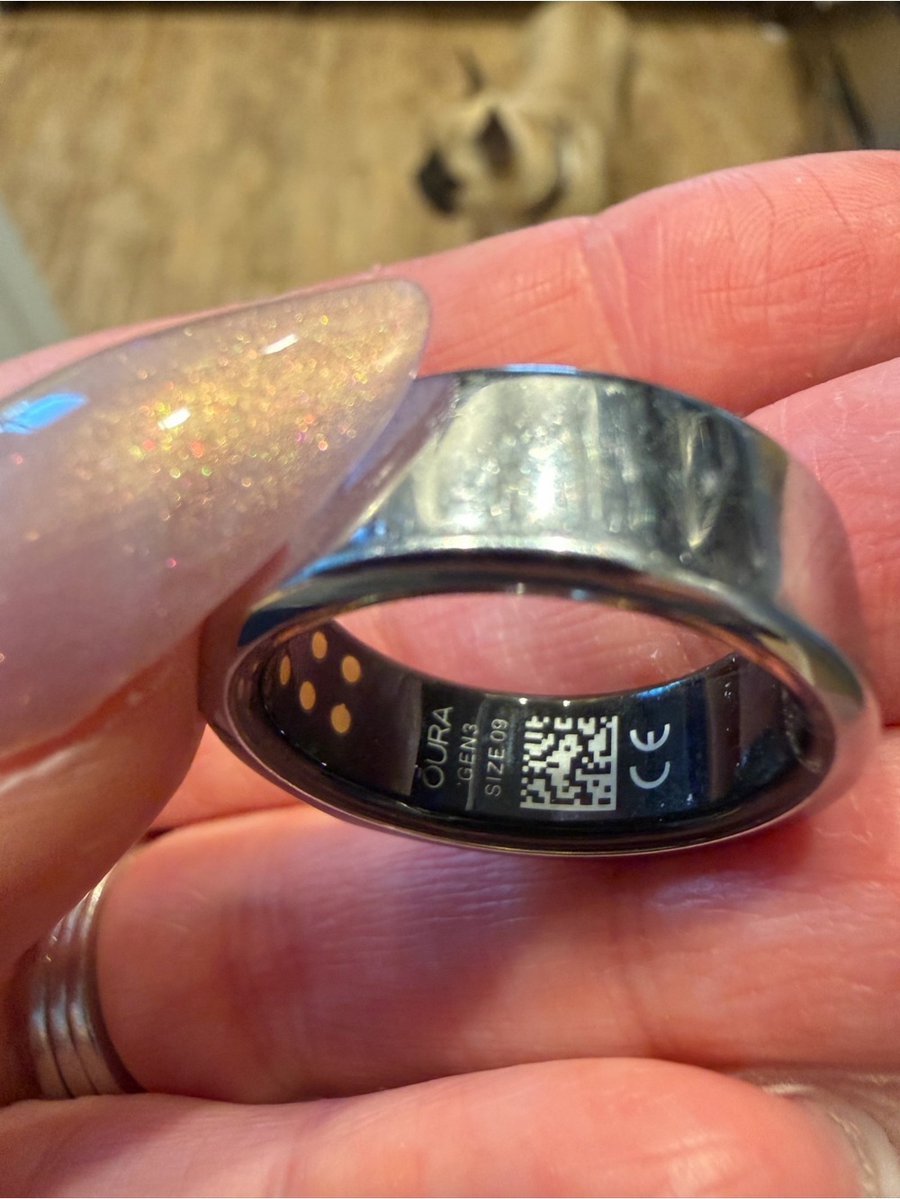Oura Gen 3 Silver Ring “Horizon” - Picture 5 of 5